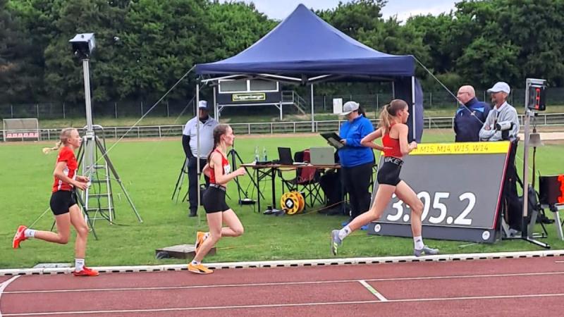 Bayerische Mehrkampfmeisterschaften Leichtathletik, Evi Bauer, Anna Haberkorn, 2000m